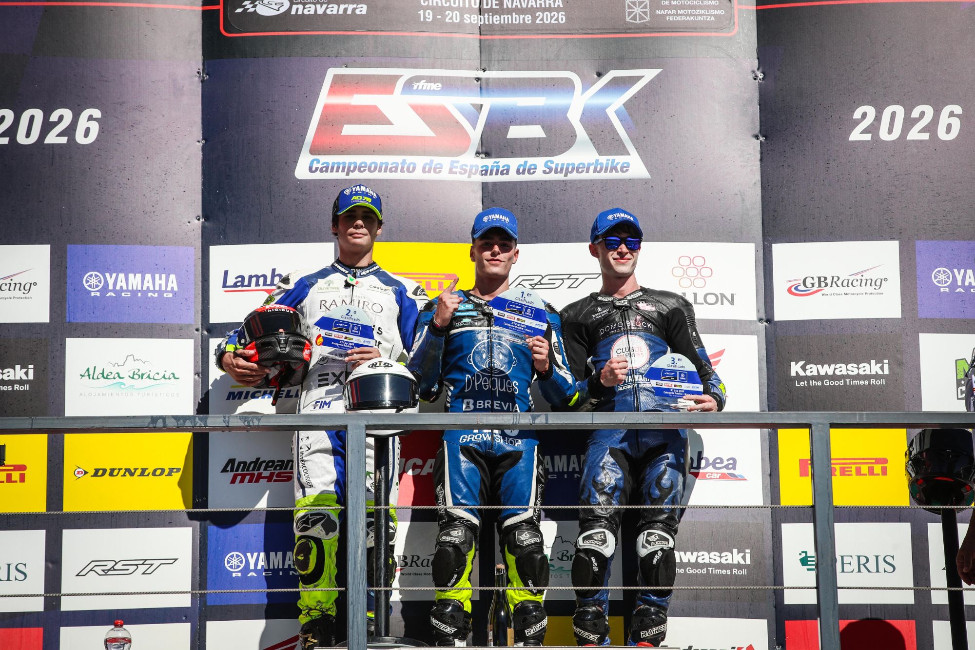 Podio de la R7 Cup en Navarra, Héctor tercero